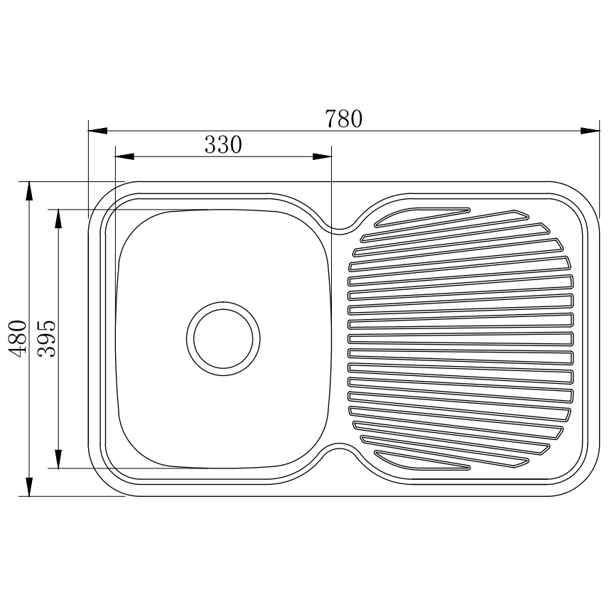 CYS7848 PRESS SINK