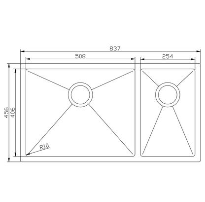 CYD3318L DOUBLE BOWLS