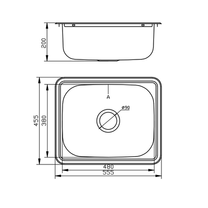 CY5545 LAUNDRY PRESS SINK