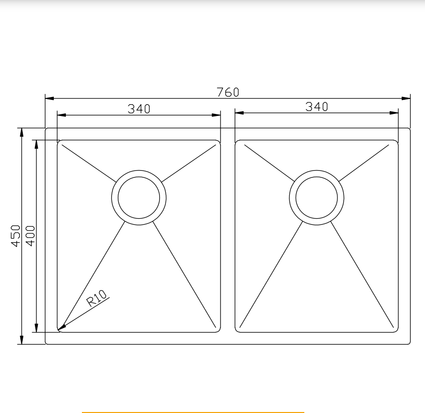 CYD7645 DOUBLE BOWLS BG
